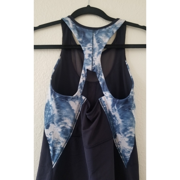 Lululemon Athletic Mesh With Me Tank Top Navy Blue Lake - Picture 13 of 16